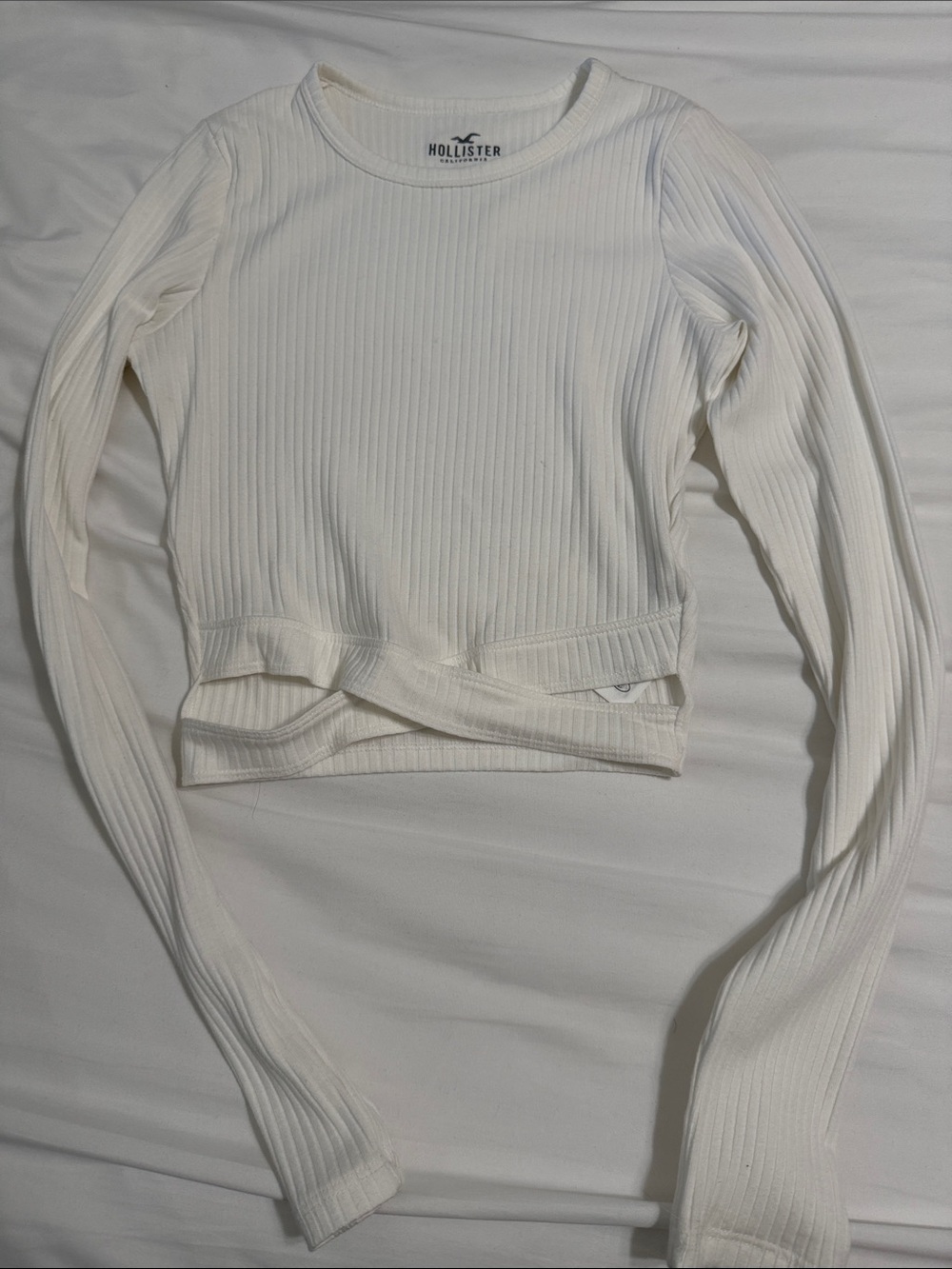 Hollister Ribbed Long-Sleeve Top